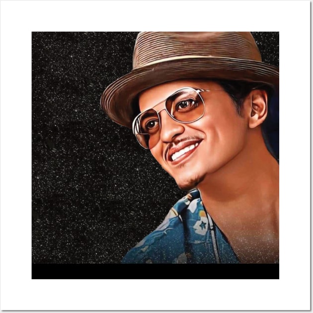 Bruno Mars Wall Art by SOLRACSIER